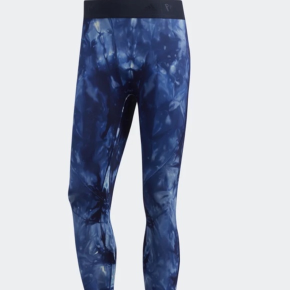 Adidas Trail Run Parley Alphaskin 3/4 Tights Legend Ink EC7473 - Picture 1 of 9